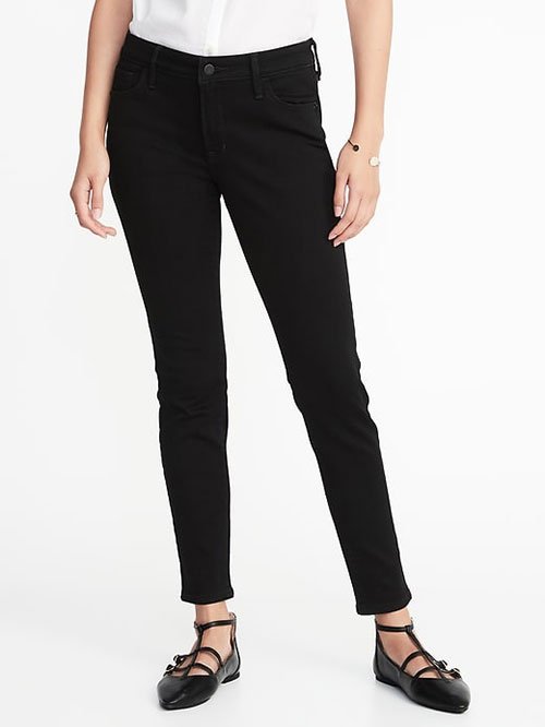 Meghan Markle Casual Style Black Skinny Jeans 