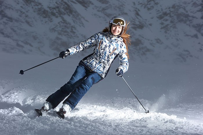 Bogner Sample Sale in Chicago woman skiing