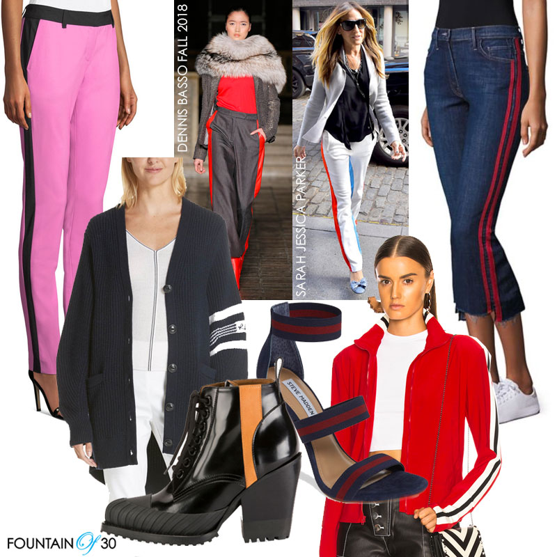 side stripe fashion trend side stripe fashion trend pants sweaters shoes