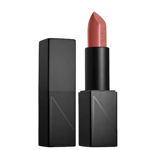 when you cnage your hair color NARS Audacious Lipstick black tube Antique Rose