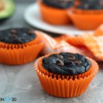 Healthy Pumpkin Chocolate Brownie Muffins