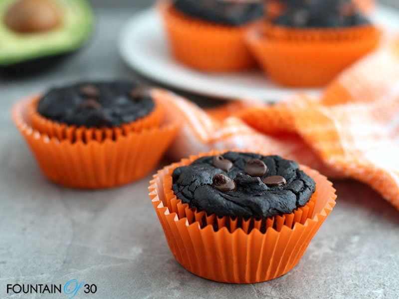 Healthy Pumpkin Chocolate Brownie Muffins