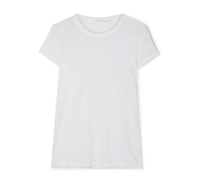 white t-shirt short sleeves