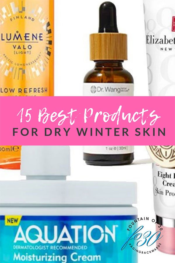 15 best products for dry winter skin tubes and jars of cream and oil bottle with dropper collage