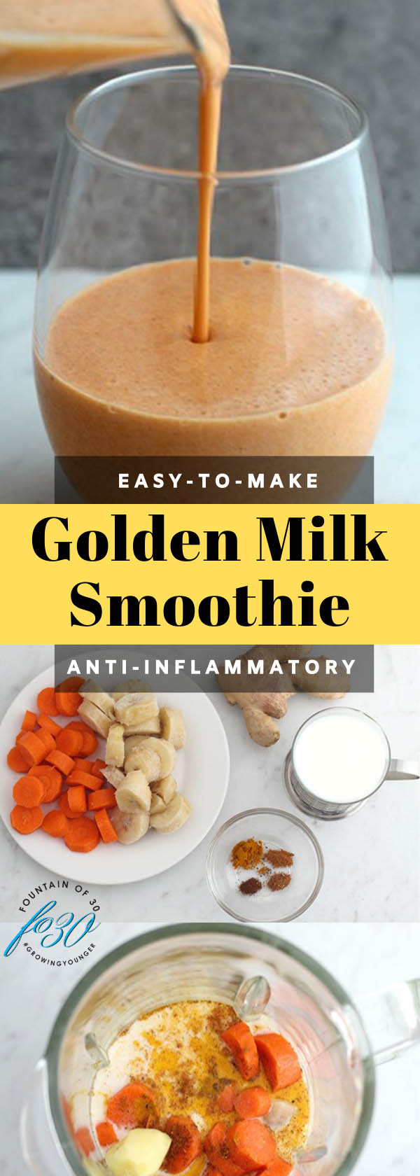 golden milk smoothie fountainof30