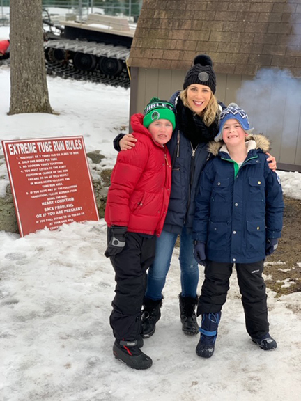 Woodloch Pines Resort Lauren Dimet Waters with her two sons