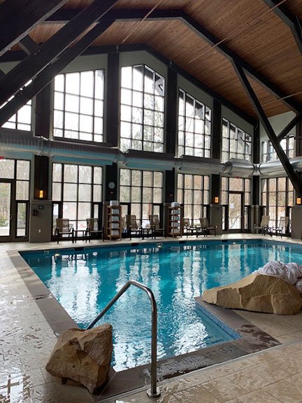 indoor pool at Lodge at Woodloch