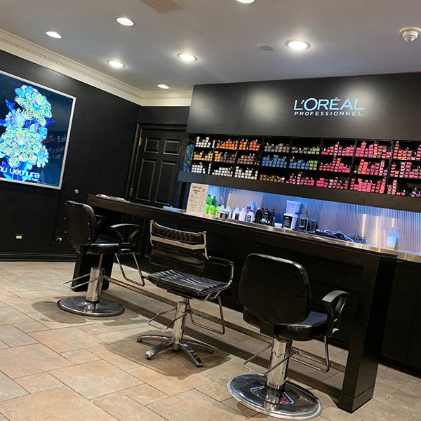 L'Oreal color bar at Zazu Salon & Day Spa in Hinsdale