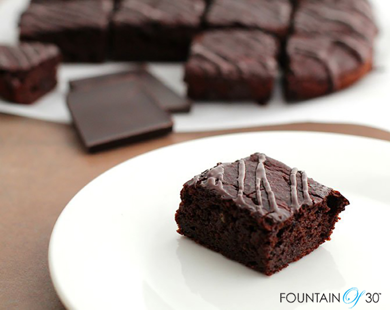 gluten free Dark Chocolate Zucchini Brownies