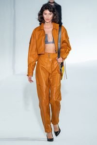 fall 2019 fashion trends to avoid bra top look Acne Studios mustard leather