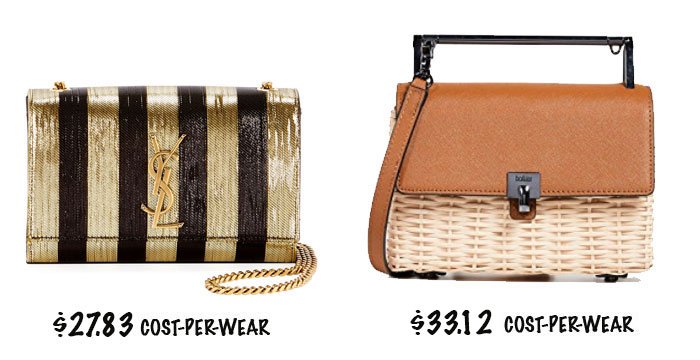 cost per wear handbags