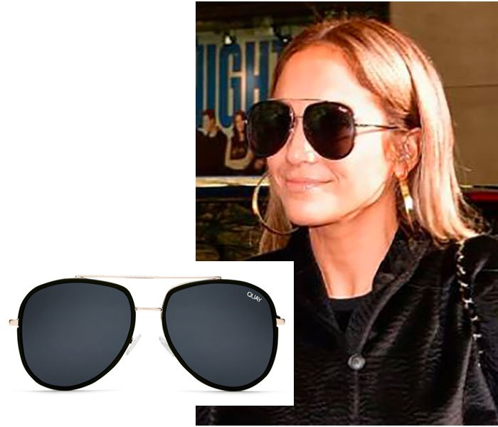 Jennifer Lopez wearing avaitor sunglasses fountainof30