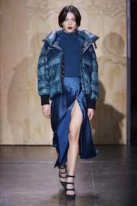 fashion trends to avoid over 40 puffer jacket Jonathan Simkhai blue fall 2019