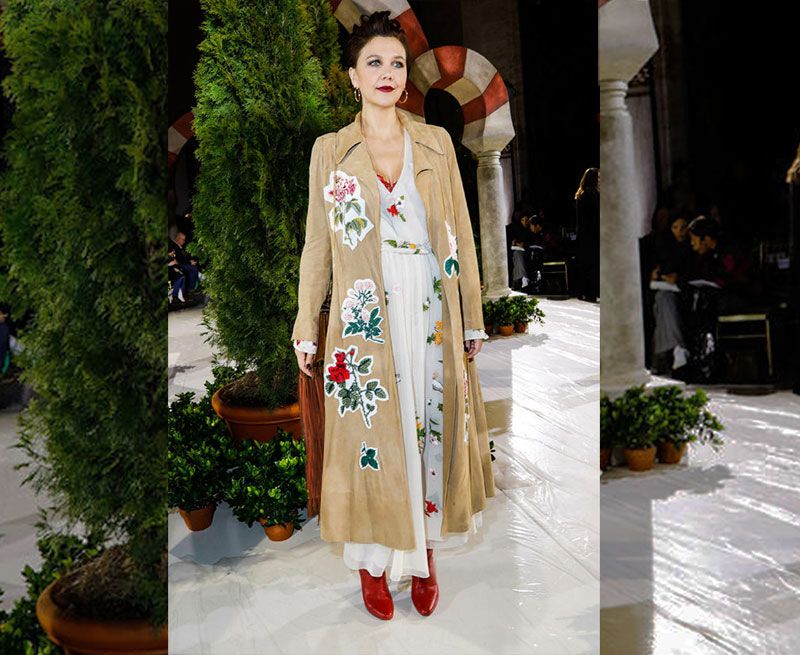 Maggie Gyllenhaal Boho Floral Look for Less