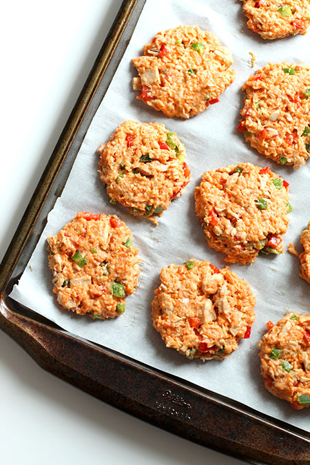 Paleo Sweet Potato Tuna Cakes before baking fountainof30