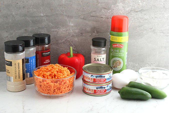 Paleo Sweet Potato Tuna Cakes ingredients