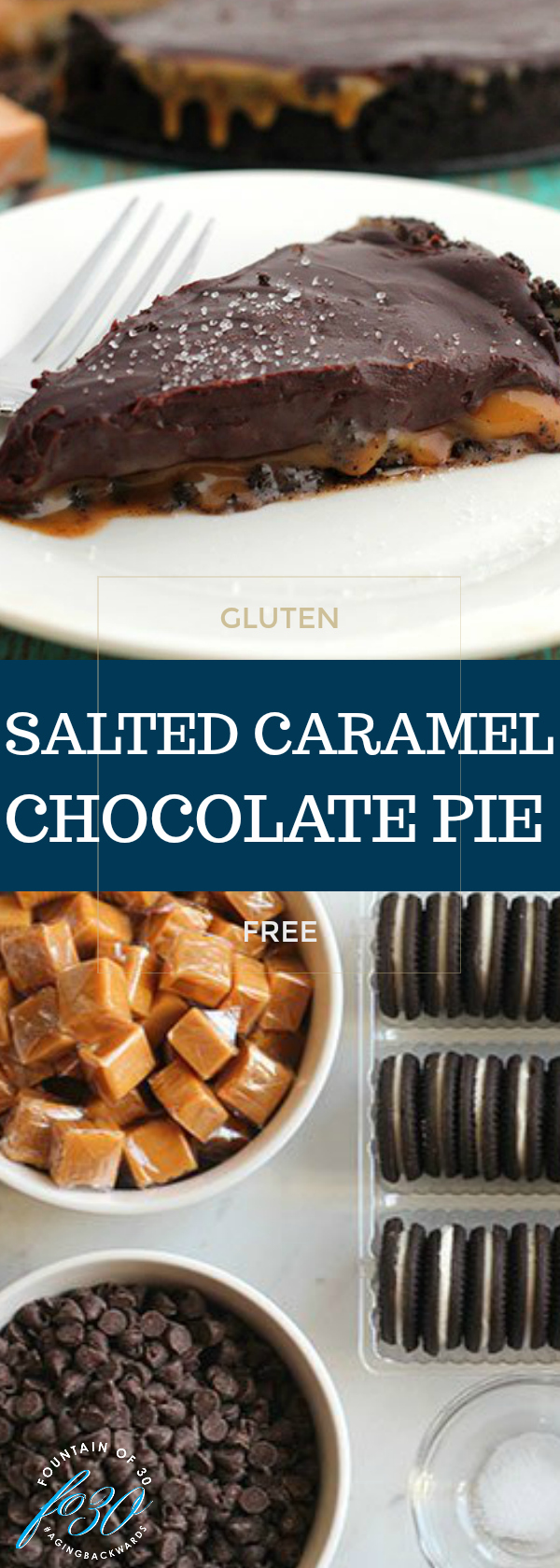 Salted Caramel Chocolate Pie 