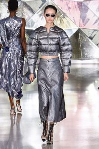 fashion trends to avoid over 40 silver puffer Christian Siriano