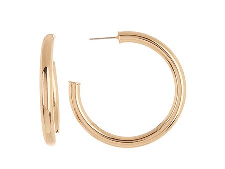 gold tube hoop earrings celebrity style steal