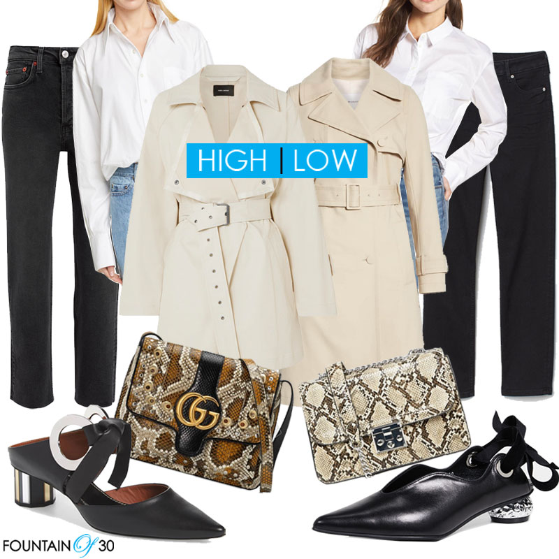 How to Mix High and Low Fashion When Styling A Trench Coat ...