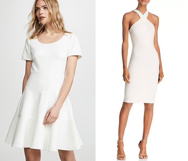 white cocktail attire