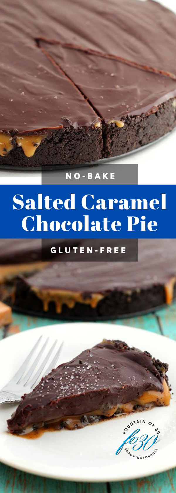 no-bake salted caramel chocolate pie fountainofd30