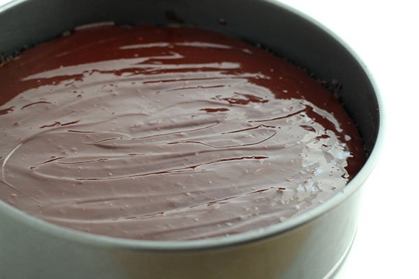 Salted Caramel Chocolate Pie chocolate layer