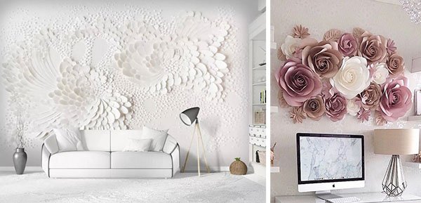 spring home decor ideas paper wall murals 3D