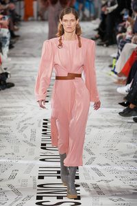 fall 2019 fashion trends to avoid oversize shoulders Stella McCartney rose dress