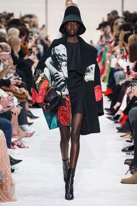 fall 2019 fashion trends Valentino statement coat colorful screen print