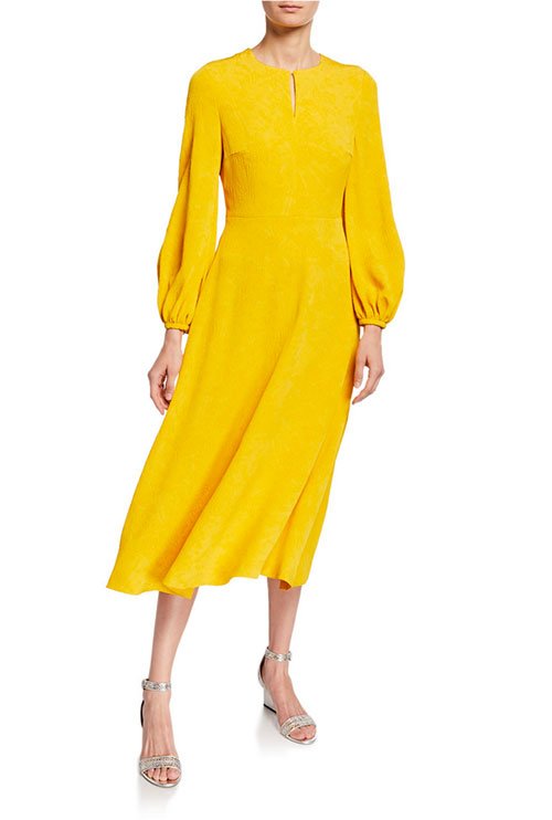 Julia Louis Dreyfus bright yellow dress