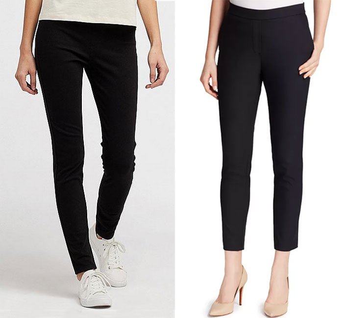 business casual attire black skinny pants