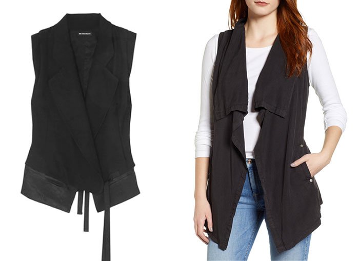 2 black vests designer and affordable business casual clothes vests