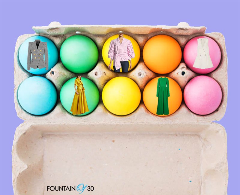 easter weekend spring fashion trends colored eggs with fashion