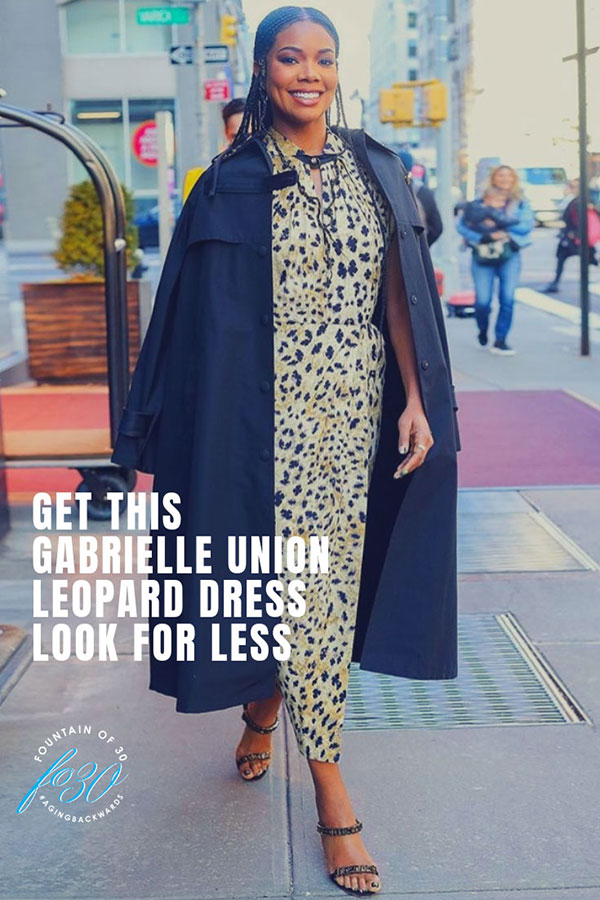 gabrielle union leopard dress