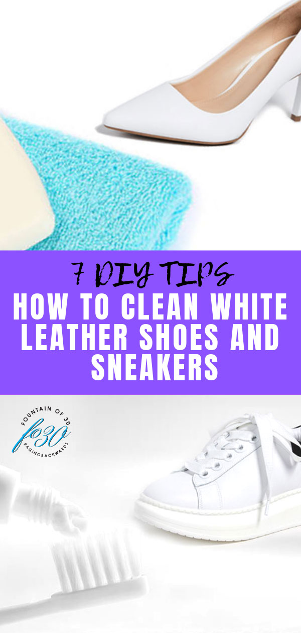 how to clean white leather shoes