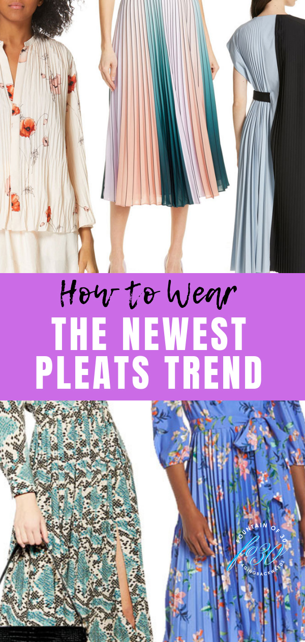 how to wear the pleats trend blouse skirt dresses