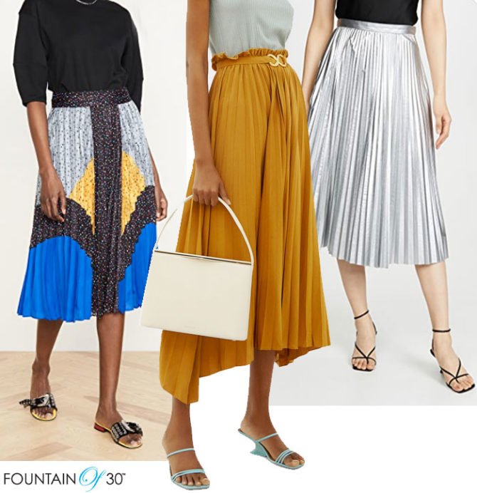 How to Wear Pleats When You Are Over 40 - fountainof30.com
