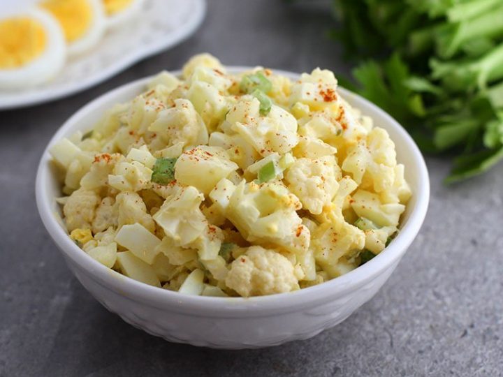 The Most Amazing Low Carb Cauliflower “Potato” Salad - Fountainof30.Com