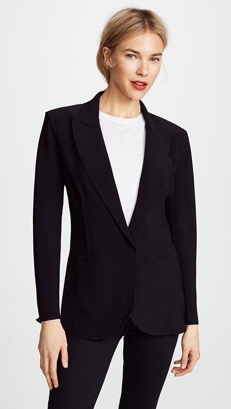 discount designer sale shopbop Norma Kamali black Single Breasted Jacket