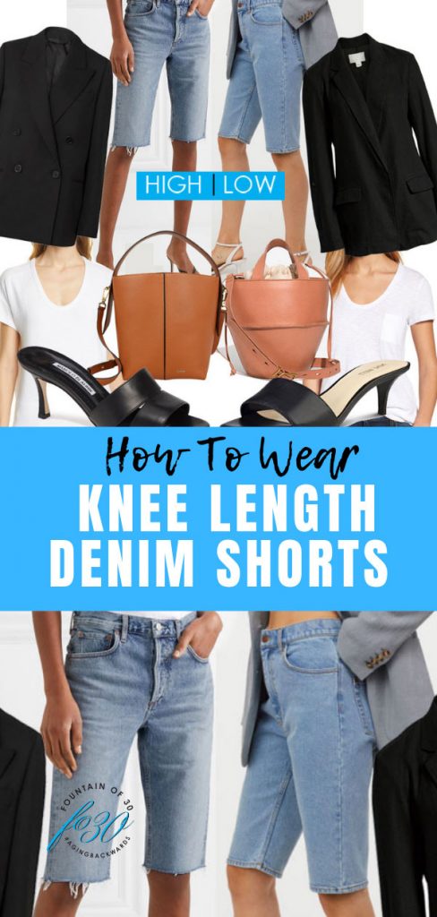 How To Style The Bermuda Jean Shorts Trend When You're Over 40 ...