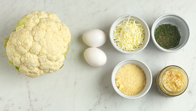 How to make Cauliflower Pizza crust ingredients fountainof30