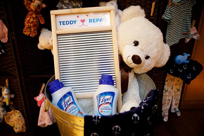 Lysol Laundry Sanitizer teddy repair studded animal toys 