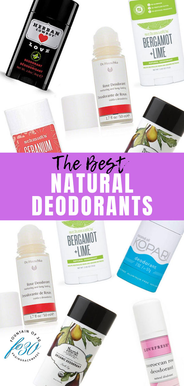 best natural deodorants fountainof30
