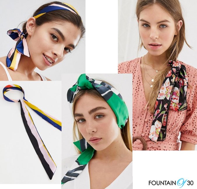 How To Wear A Headscarf headband scarfs stripe florals models fountainof30