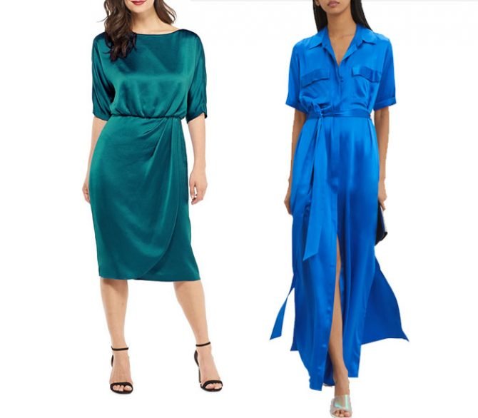 satin fashion trend teal and blue dresses fountainof30