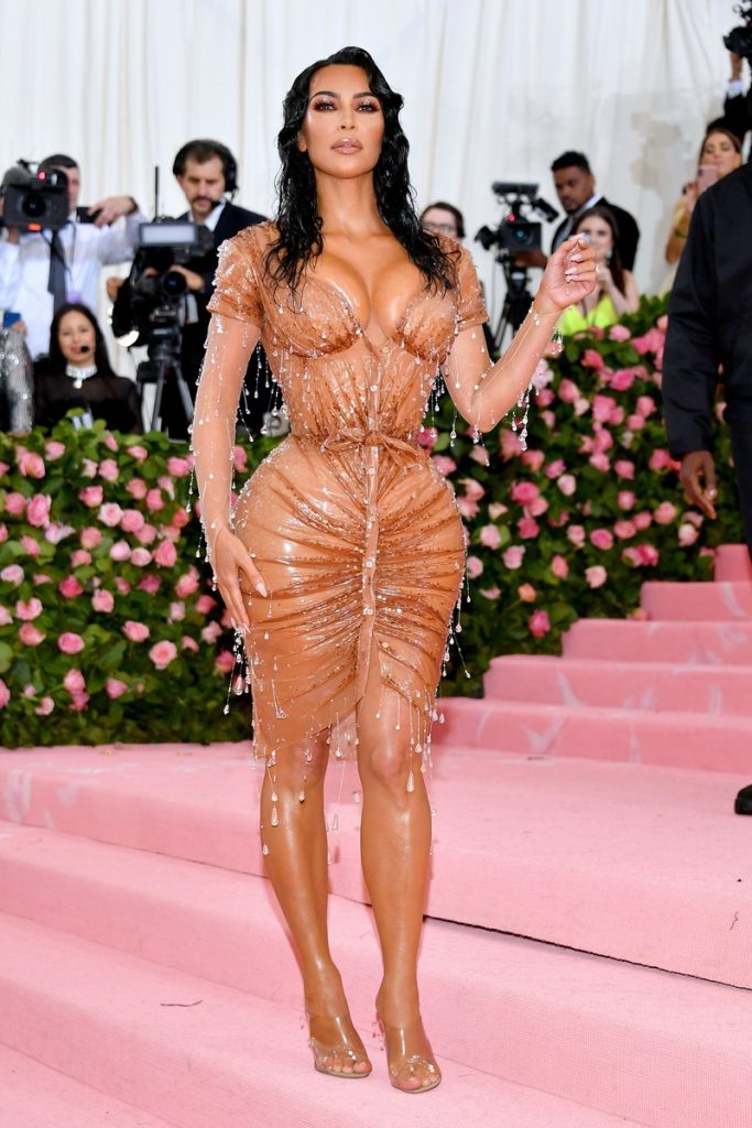 Kim Kardashian West in Mugler met gala 2019 wet look