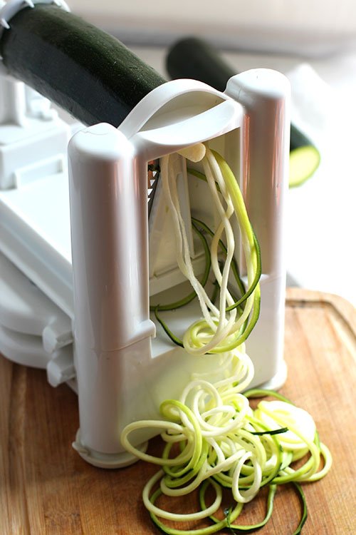 vegetable spiralizer zucchini one eith inchg blade fountainof30