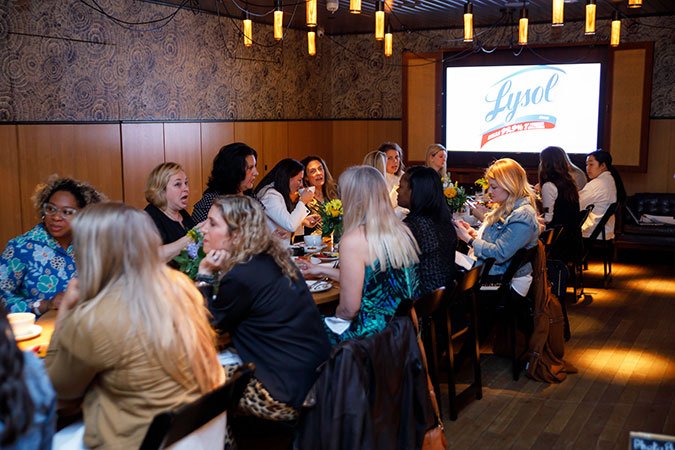 Lysol Laundry Sanitizer breakfast bloggers table