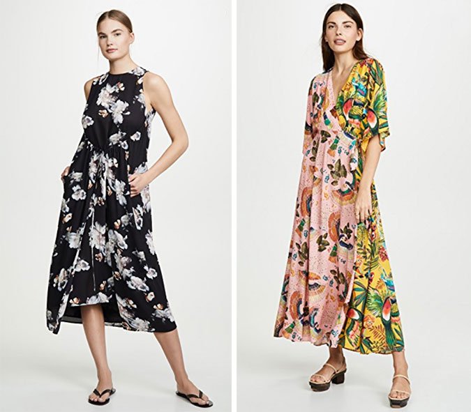 floral midi dresses sleeveless and kimono wedding guest attire floral dresses midi fountainof30
